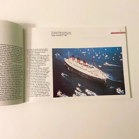 Vintage 1985 The Queen Mary and the Spruce Goose Souvenir California Brochure - Picture 9 of 16